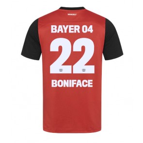 Bayer Leverkusen Victor Boniface #22 Domácí Dres 2024-25 Krátký Rukáv